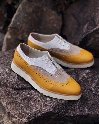 Жіночі броги Yellow brogues 85-365.885.115 фото