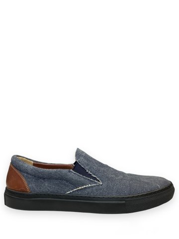 Men's denim slip-ons